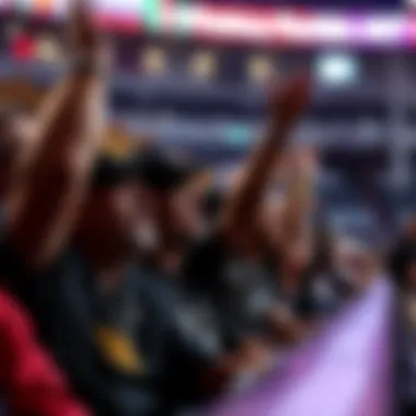 Fans Cheering at an NBA Game Fans cheering at an NBA game