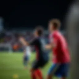 An amateur league game in action, showcasing teamwork and enthusiasm.