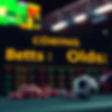 Graphical representation of betting odds calculation