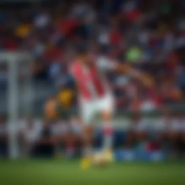 Carlos Alcaraz displaying his unique playing style and athleticism.