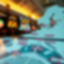 A digital map showcasing various online casino addresses