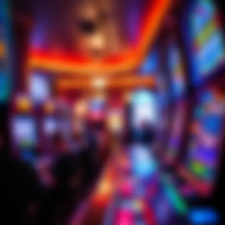 A casino environment with players engaged in slot gaming