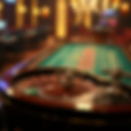 Live roulette table showcasing the wheel and betting layout