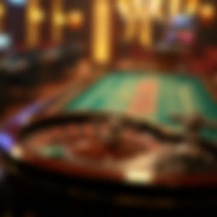 Live roulette table showcasing the wheel and betting layout
