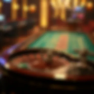 Overview of Live Roulette Table Live roulette table showcasing the wheel and betting layout