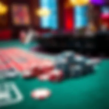 Strategic betting chips arranged on a roulette table