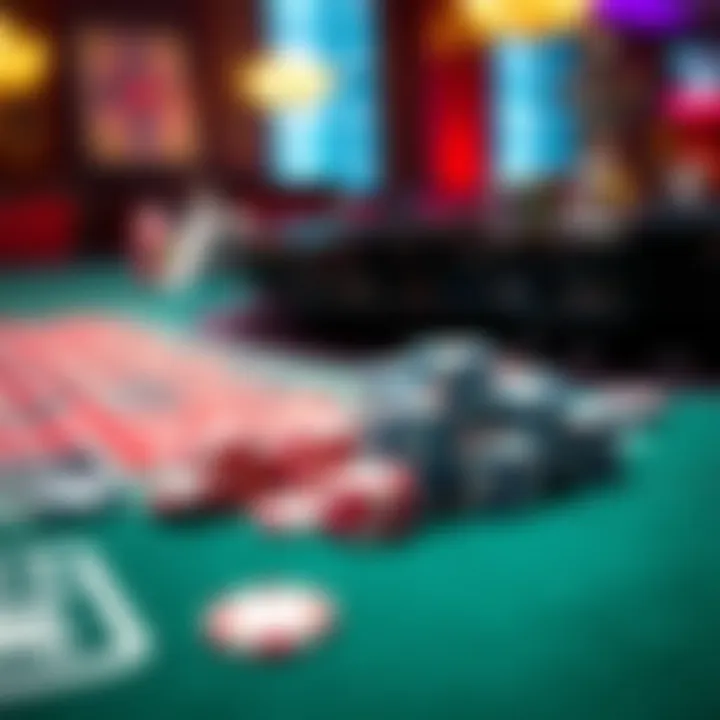 Strategic betting chips arranged on a roulette table