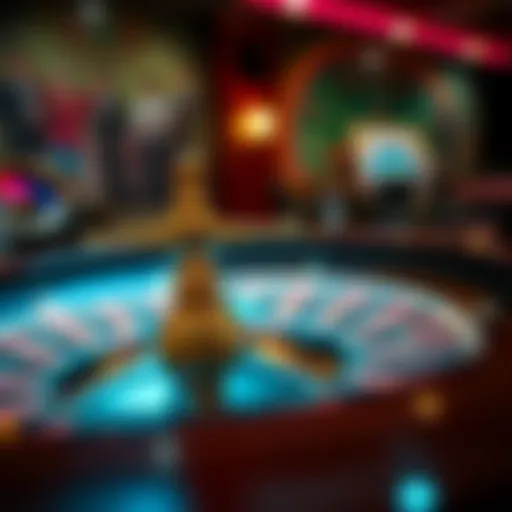 A classic roulette wheel with a vibrant layout