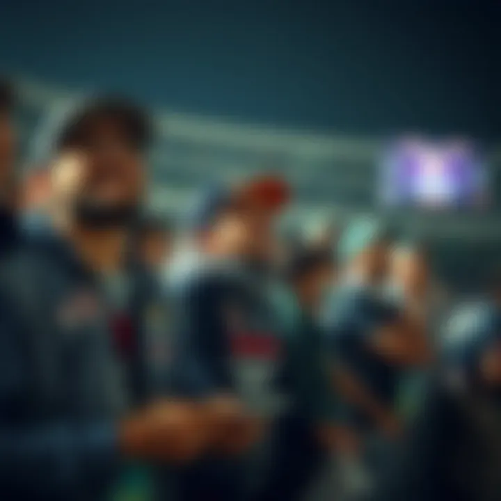 Enthusiastic cricket fans enjoying a game