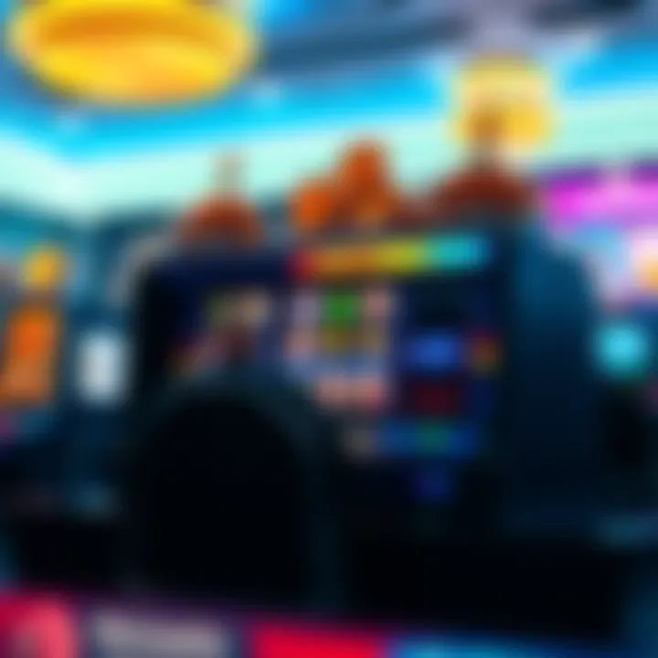 Visual representation of cryptocurrency slots in action