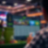Illustration of modern betting interface