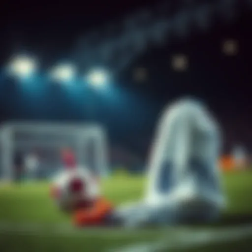 Illustration of football betting concepts