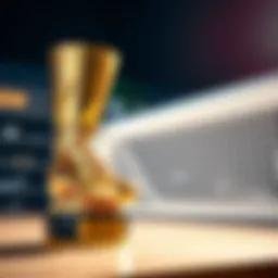 Golden Boot trophy symbolizing football excellence