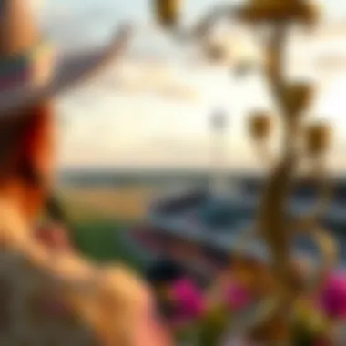 A Glimpse of the Kentucky Derby Racecourse Spectacular view of the Kentucky Derby racecourse
