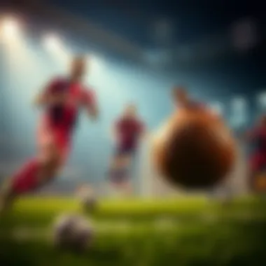 Visual representation of key elements influencing betting outcomes in football