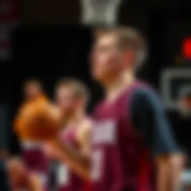 Latvia Competing on the Global Basketball Stage Latvia's basketball team in a recent international game