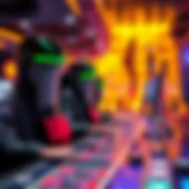 A futuristic representation of the future trends in live casino gaming.