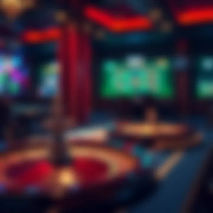 A strategic overview of popular live casino games with betting options.