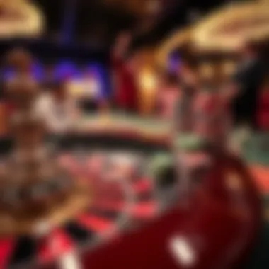 Excitement at the Roulette Table Close-up of a roulette table in action with chips and players