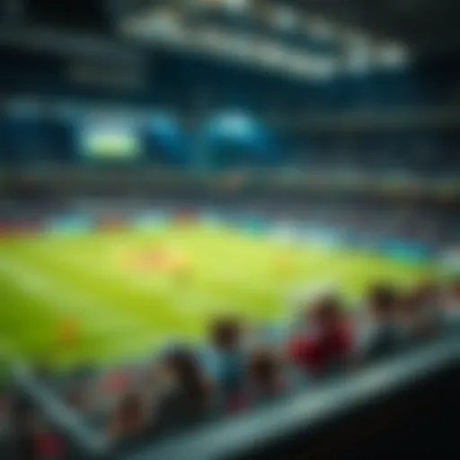 Live sports broadcasting showcasing an exciting match.