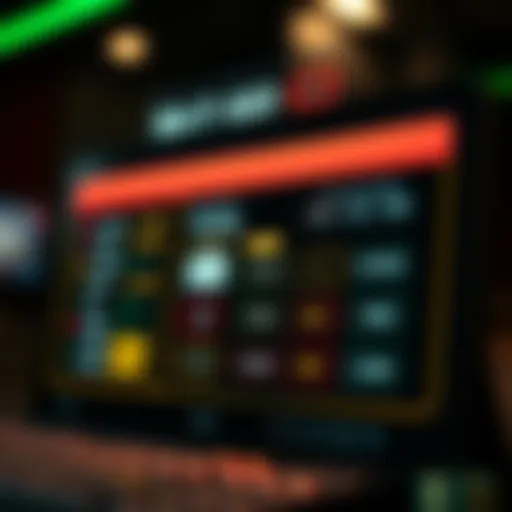 Digital Margin Calculator Interface A digital interface showcasing a margin calculator with sleek design