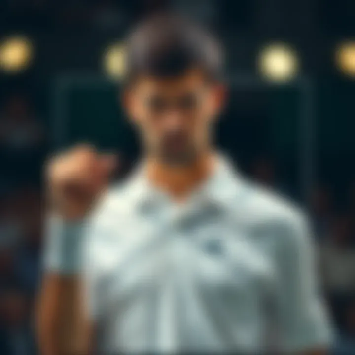 Djokovic's tactical strategy diagram