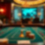 Illustration of baccarat gameplay