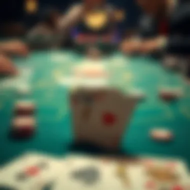 Strategic Insights into Blackjack Card Play Strategic cards placed on a blackjack table