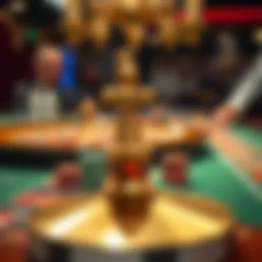 Strategic Roulette Gameplay Strategic gameplay in action with chips placed on a roulette table