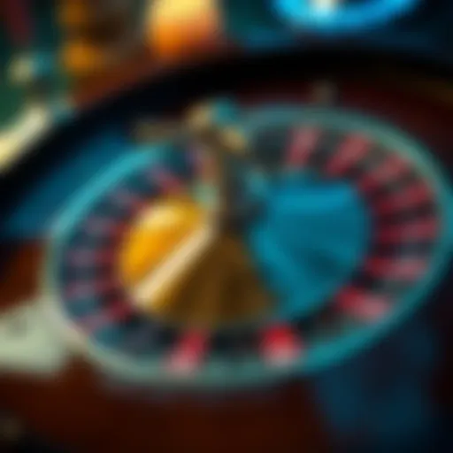 European roulette wheel showcasing the iconic layout