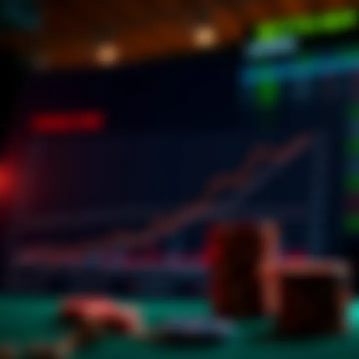 Graph illustrating betting strategies and outcomes