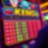 Colorful online keno game interface showcasing betting options