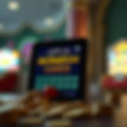 Conceptual illustration of online scratch cards