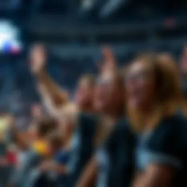 Enthusiastic Fans Fans showing enthusiasm during an Orlando Magic game
