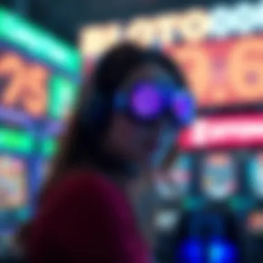 A futuristic concept representing online gaming and betting