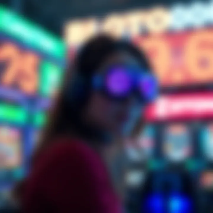 A futuristic concept representing online gaming and betting