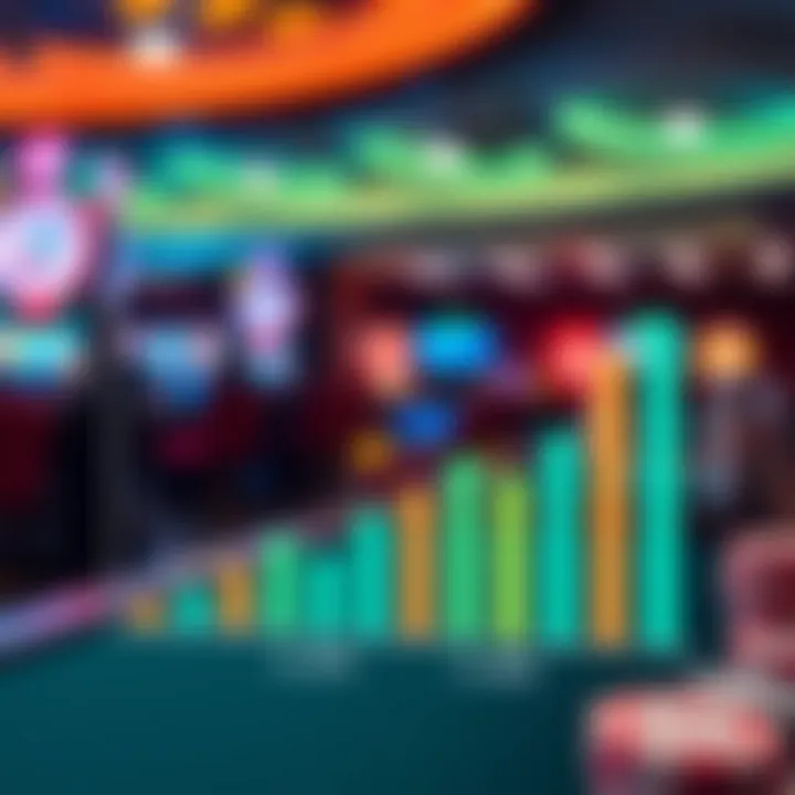 Graph depicting trends in the Philippine casino industry