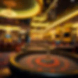 A luxurious casino environment showcasing Baccarat tables