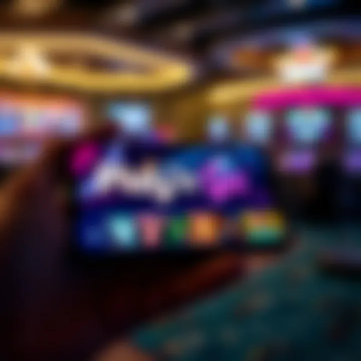 User interface of Play'n Go casino on mobile device