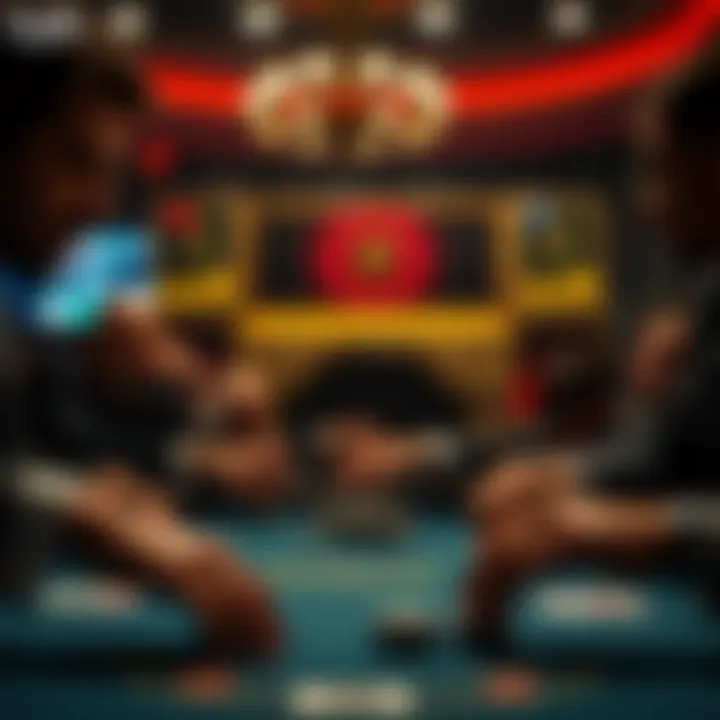 Strategic moves in a poker game