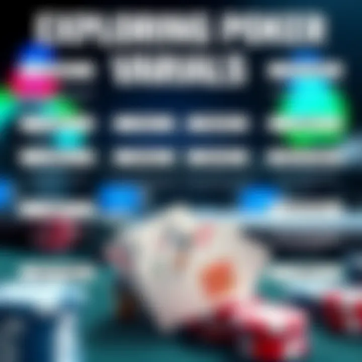 Exploring Poker Variants An infographic illustrating different types of poker games