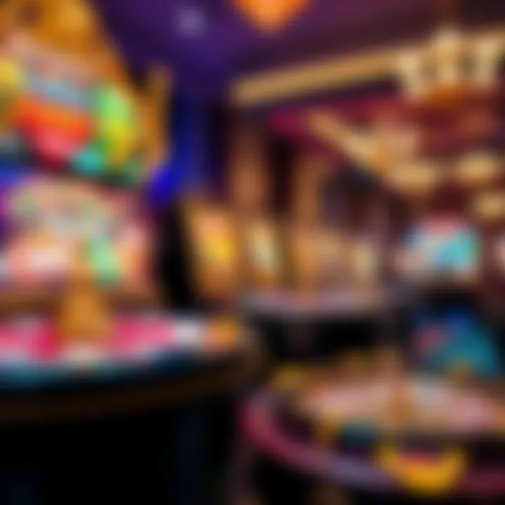 An infographic detailing popular online casino games and their features