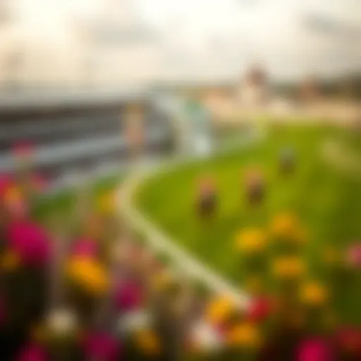 Spectacular view of the Royal Ascot racecourse