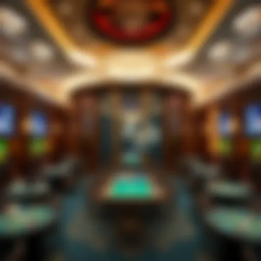 Luxurious interior design of Seven Luck Casino Seoul