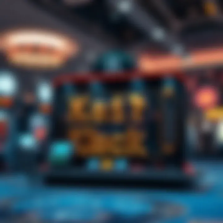 Visual representation of slot game software architecture