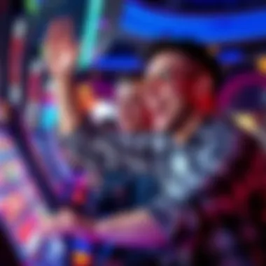 The Joy of Victory in Slot Gaming A joyful player celebrating a win at a slot machine