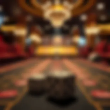 A strategic layout for betting with Toto dice in a casino environment.